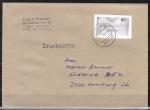 Bund 1278 als Ganzsachen-Ausschnitt 60 Pf Europa 1986 aus PSo 13 als portoger. EF auf Inlands-Drucksache bis 20g von 1989-1993