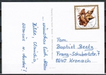 Bund 1442 als portoger. EF mit 60 Pf Weihnachten 1989 auf Inlands-Postkarte von 1989-1993 im Ankauf gesucht !