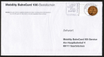 Bund 2511 als portoger. EF mit 145 Cent Goldene Bulle als Skl.-Marke auf Langformat-Inlands-Brief über 50g von 2006, codiert, ca. 21,4 cm lang