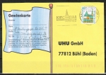 Bund 1406 als portoger. EF mit 100 Pf SWK "Altötting" aus Rolle auf Inlands-Postkarte von 1997-2002, codiert