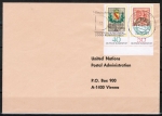Bund 980+981 als Zdr. 40 + 50 Pf Tag der Briefmarke 1978 portoger. auf Auslands-Brief bis 20g von 1980 nach Österreich