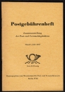 DDR - Original-Gebührenheft vom 1.7.1957 in sehr guter Erhaltung !