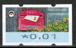 Bund ATM 9 "Briefe empfangen" - Marke zu 0,01 Euro - postfrisch
