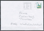 Berlin 834 als portoger. EF mit 100 Pf SWK aus Rolle auf Brief bis 20g von 1989-1991 ins Bundesgebiet