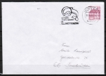 Bund 1028 o.g. als portoger. EF mit roter 60 Pf B+S - Serie oben geschnitten aus MH auf Inlands-Brief bis 20g von 1980-1982
