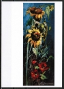 Ansichtskarte von Stefan Bockerer - "Sonnenblumen und Mohn"