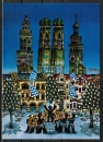 10 gleiche Ansichtskarten von Wiebke Kramer - "Münchener Leben" (1976)