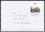 Bund 1414 als portogerechte EF mit 100 Pf Jugend 1989 auf Inlands-Brief bis 20g von 1989-1997