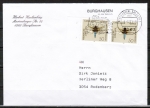 Bund 1545 als portoger. MeF mit 2x 50 Pf Libellen auf Inlands-Brief bis 20g von 1991-1997