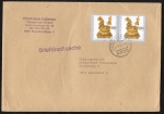 Bund 1634 als portoger. MeF mit 2x 100 Pf Wohlfahrt 1992 auf Briefdrucksache 50-100g von 1992-1993