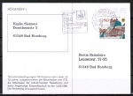Bund 1765 als portoger. EF mit 80 Pf Quedlinburg auf Inlands-Postkarte von 1994-1997