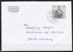 Bund 1787 als portoger. EF mit 200 Pf J. C. Schlaun auf Inlands-Kompakt-Brief 20-50g von 1995/1996, codiert