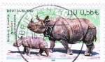 Bund 2183 als portoger. EF mit 110 Pf / 0,56 ¤ Nashorn als nassklebe-Marke auf Inlands-Brief bis 20g von 2001/2002 im Ankauf gesucht !