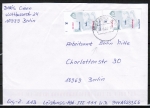 Bund 2254 als portoger. MeF mit 2x 56 Cent Uni Halle / Wittenberg auf Inlands-Kompakt-Brief 20-50g von 2002, codiert, 1 Marke defekt