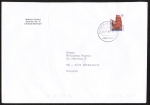 Bund 1469 als portoger. EF mit 70 Pf SWK Helgoland aus Rolle auf Büsingen-Brief von 1993 in die Schweiz, 14x20 cm, codiert