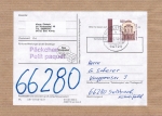 Bund 1679 als portoger. EF mit 500 Pf SWK aus Bogen mit Seitenrand auf Inlands-Pckchen-Adresse von 1993-1994