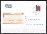 Bund 1938 als portoger. EF mit 510 Pf SWK aus Bogen mit Seitenrand auf Inl.-Einschreibe-Brief bis 20g von 1997-2002, codiert