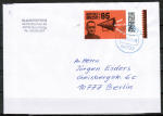 Bund 2421 als portoger. EF mit 100 Cent Egon Eiermann auf Übersee-Luftpost-Postkarte von 2004-2010 nach China/AnkStpl.