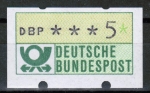 Bund ATM 1 - Ausgabe der 5 Pf - Wertstufen von 5 Pf bis 9995 Pf / 99,95 DM vom 27.9.1982