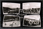 Ansichtskarte Erbach / Ebersberg, 4 Ansichten - mit Schwimmbad, um 1960