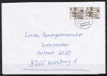 Bund 1037 als portoger. MeF mit 2x brauner 40 Pf B+S - Marke aus Rolle auf Inlands-Brief bis 20g von 1982-1989