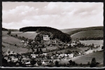 Ansichtskarte Oberzent / Gammelsbach, Teilansicht mit Ruine Freienstein, gelaufen 1965 mit Stahlstempel 6121 Gammelsbach