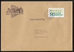 Bund ATM 1 - Marke zu 60 Pf als portoger. EF auf Inlands-Bchersendung bis 100g von 1989-1993, 14x20 cm