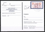 Bund 1709 als portoger. EF mit 80 Pf Stade auf Inlands-Postkarte von 1994-1997