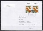 Bund 1151 als portoger. MeF mit 2x 60 Pf Wohlfahrt 1982 auf Auslands-Brief bis 20 Gramm von 1982-1989 nach Polen/UdSSR / AnkStpl.
