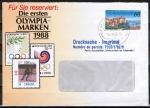 Bund 1376 als portoger. EF mit 60 Pf Meersburg auf Auslands-Drucksache bis 20g von 1988, Sieger/Fenster-Brief !