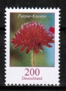 Bund 3556 / 200 Cent Blumen / Purpur-Knautie aus Rolle und Bogen - siehe bei Blumen-Dauerserie !