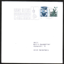 Bund Zusammendruck 10+60 Pf SWK unten geschnitten aus MH als portoger. Zdr.-EF auf Inlands-Nichtstandard-Infopost 14x14 cm vom Juni 2002