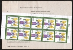Zuschlge als Frankatur angerechnet ! Bund 1484 - 10x 50 Pf Weihnachtsmarken 1990 auf VGO-Telegramm von 1990