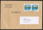 Bund 1593 als portoger. MeF mit 2x 80 Pf Sport 1992 auf Auslands-Drucksache 50-100g vom Jan. 1993 nach sterreich, AnkStpl., 14x20 cm