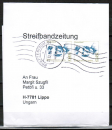 Bund 2295 als portoger. MeF mit 2x 0,45 ¤ Frauen-Serie auf Europa-Streifbandzeitung bis 50g von 2003-2004 nach Ungarn