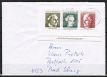 Bund 596-598 als portoger. Block-EF mit 10+20+30 Pf Frauen-Block 1969 auf Inlands-Brief bis 20g von 1979-1982