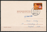 Bund 671 als portoger. EF mit 10 Pf "Verkehrsregeln" auf B�cherzettel von 1971