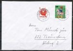Bund 706 als portoger. Mischfrankatur mit 25 Pf Wohlfahrt 1971