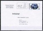 Bund 907 als portoger. EF mit 70 Pf Wohlfahrt 1976 auf Inlands-Infobrief bis 20g von 1995-1997, codiert