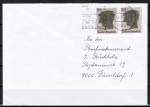 Berlin 701 als portoger. MeF mit 2x 50 Pf Joachim Ringelnatz auf Inlands-Brief bis 20g von 1990 im Bundesgebiet mit Bund-Stempel