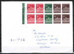 Bund 506-508 als portoger. H-Blatt-EF mit H-Blatt 10/20/30 Pf zu 2,- DM Br. Tor aus MH auf Welt-Land-Brief bis 20g von 1993-2002 nach China, AnkStpl.