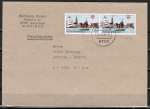 Bund 1598 als portoger. MeF mit 2x 60 Pf Kiel auf Auslands-Drucksache 20-50g von 1992 nach sterreich, AnkStpl., B6-Format