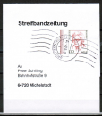 Bund 2150 als portoger. EF mit 110 Pf - 0,56  Frauen-Serie auf Inlands-Streifbandzeitung bis 50g von 2000-2002