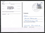 Bund 2188 als portoger. EF mit 100 Pf / 0,51 ¤ SWK u.g. aus Skl.-MH auf Inlands-Postkarte von 2001-2002, codiert