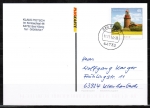 Bund 3089 als Ganzsachen-Postkarte mit eingdruckter Marke 45 Cent Leuchtturm Buk - portogerecht als Inlands-Postkarte 2014-2019, codiert