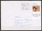 Bund 960 als portoger. EF mit 50 Pf Hermann Hesse EZM aus Block auf Inlands-Brief bis 20g von 1978