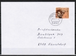 Bund 960 als portoger. EF mit 50 Pf Hermann Hesse EZM aus Block 16 auf Briefdrucksache bis 20g von 1981