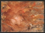 Ansichtskarte von Lucien Levy-Dhurmer (1865-1953) - "Der Windstoß" (um 1895/1896)