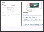 Bund 3436 Skl. (Mi. 3437) als portoger. EF mit 45 Cent Schweinswal als Skl.-Marke auf Inlands-Postkarte vom Januar bis Juni 2019, codiert