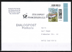 Bund 3732 als portoger. EF mit 30 Cent Briefe-Dauerserie aus Bogen mit ER auf Inlands-Daialogpost-Postkarte von 2023, codiert